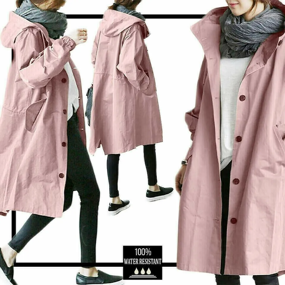 🔥Hot! Oversized Hooded Windbreaker Rain Jacket
